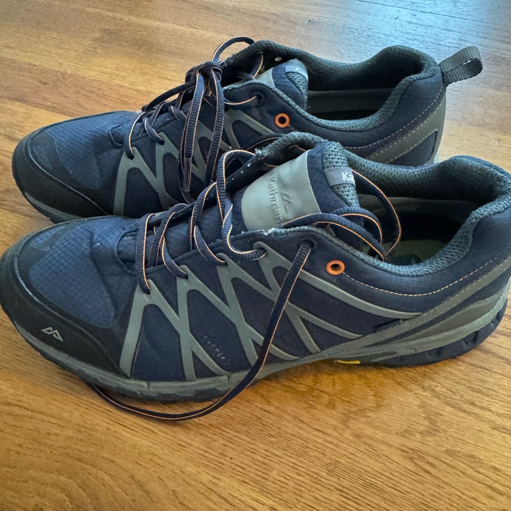 Kathmandu Blue and Gray Athletic Shoes for Trail Adventures